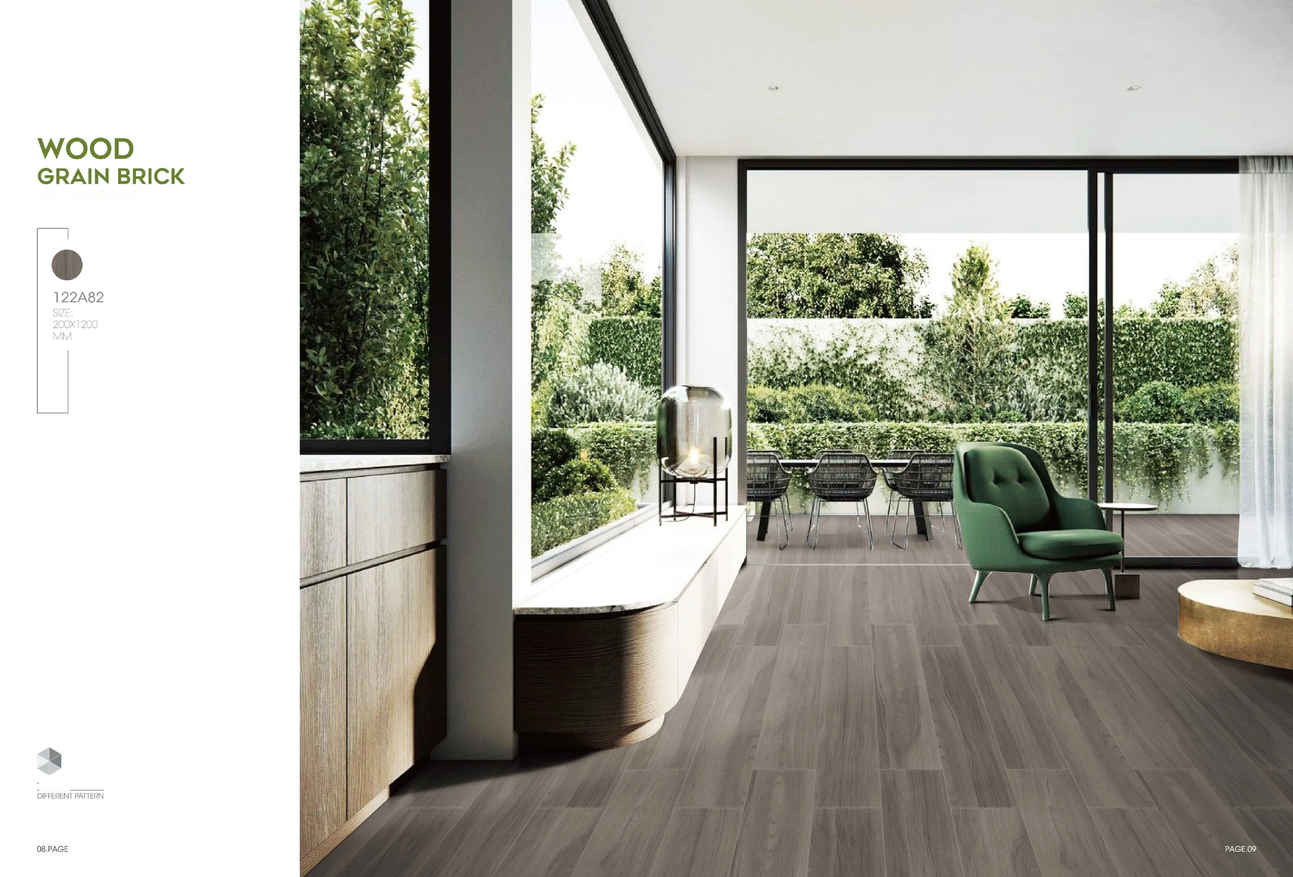122A82 200 × 1200 mm wood-look tile — image 2