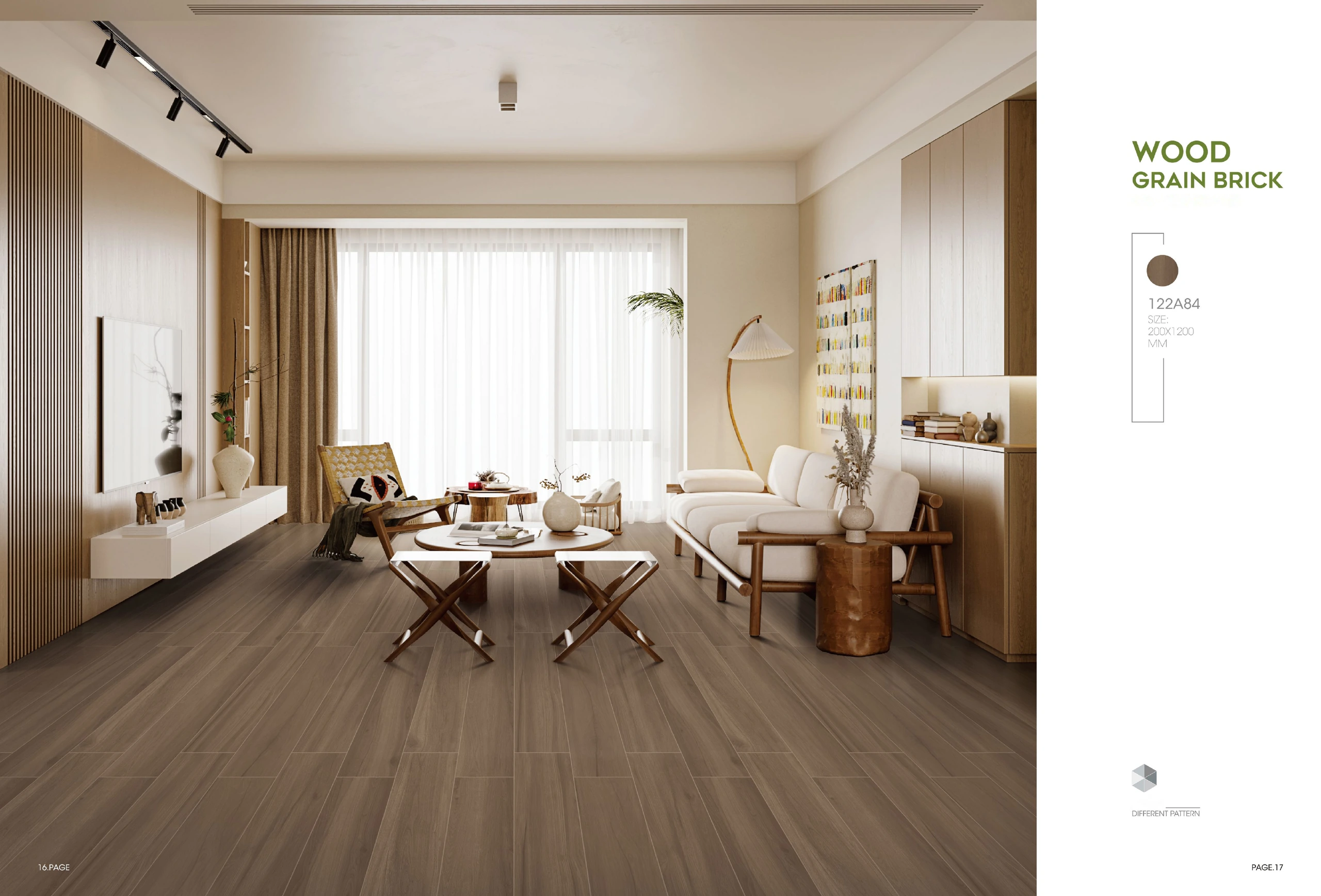 122A84 200 × 1200 mm wood-look tile — image 2