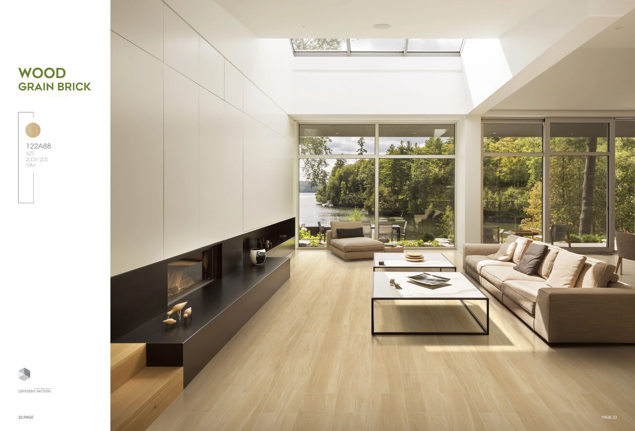 122A88 200 × 1200 mm wood-look tile — image 2