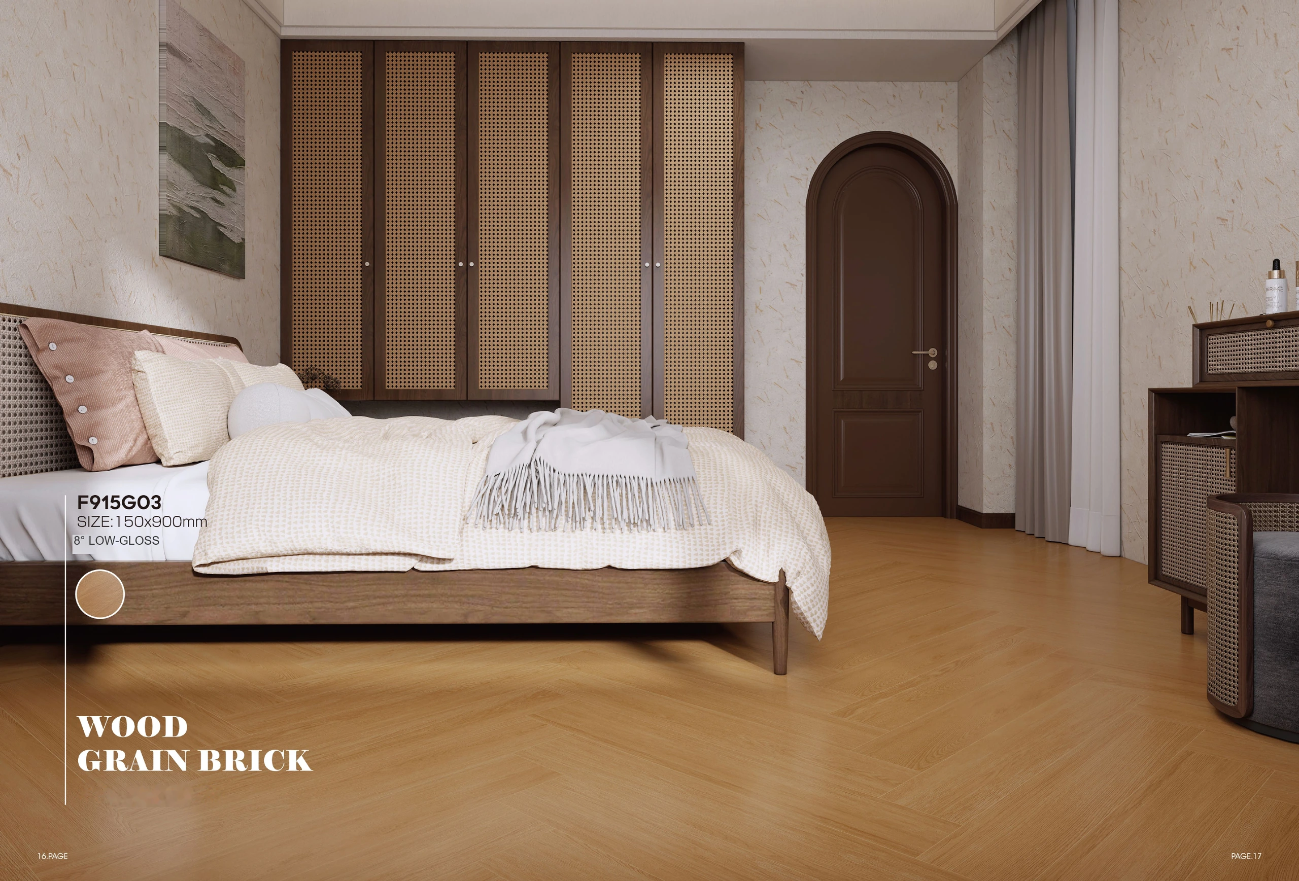 F915G03 150 × 900 mm wood-look tile — image 3
